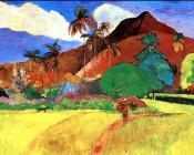 保罗高更 - Tahitian Landscape